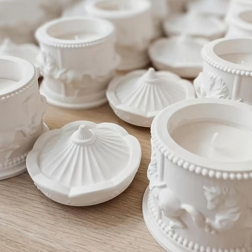 Świeca sojowa handmade Karuzela – zapach gumy balonowej | dekoracyjna świeca