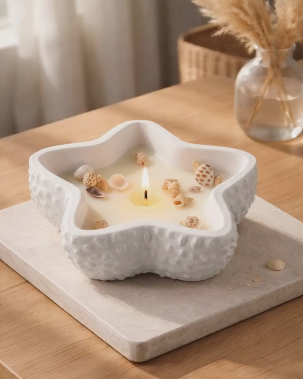 Świeca sojowa handmade La Mer - Rozgwiazda / zapach morskiej bryzy